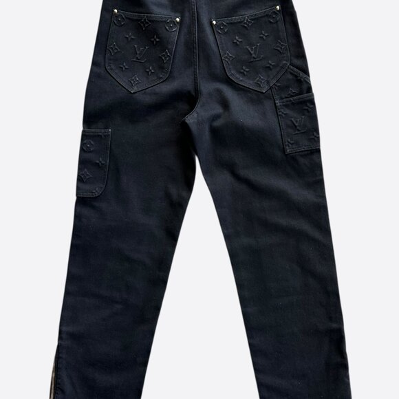 Louis Vuitton Black Monogram Carpenter Pants - Picture 2 of 8
